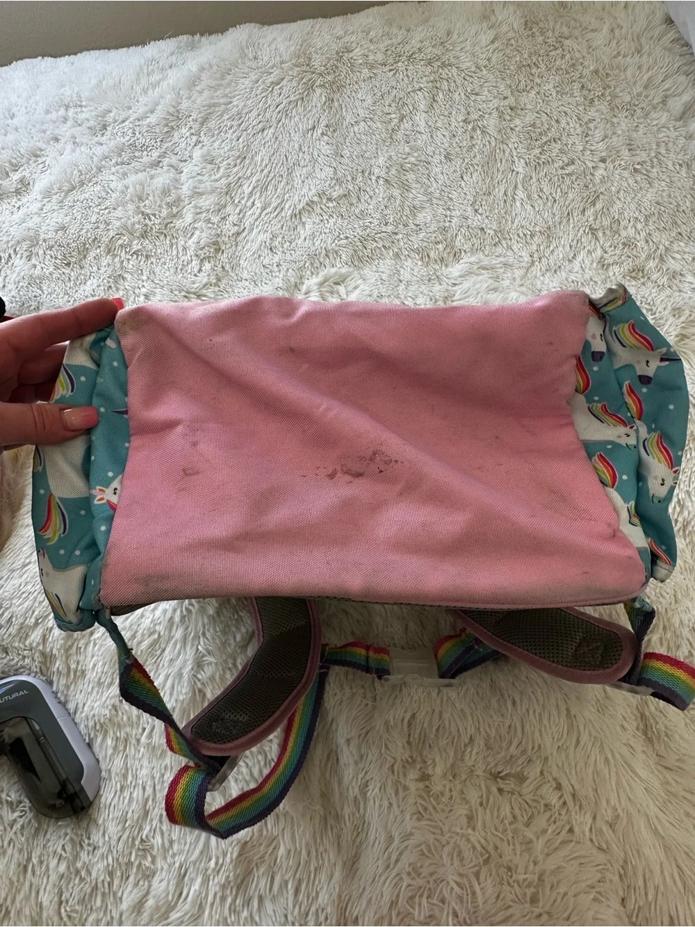 Pottery Barn Kids Unicorn Rainbow Backpack Girls Preschool Kindergarten School